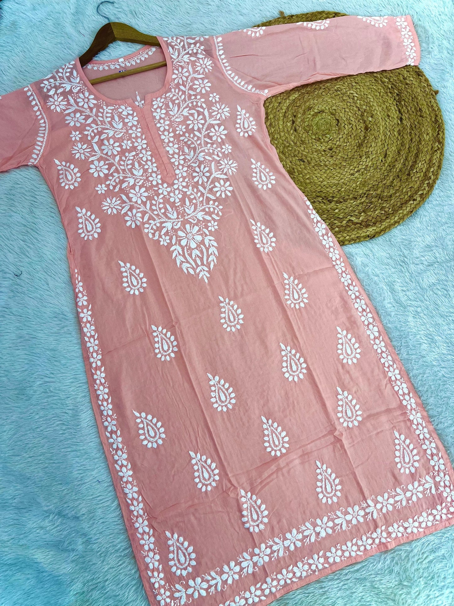 Heavy worked Modal cotton Kurtis