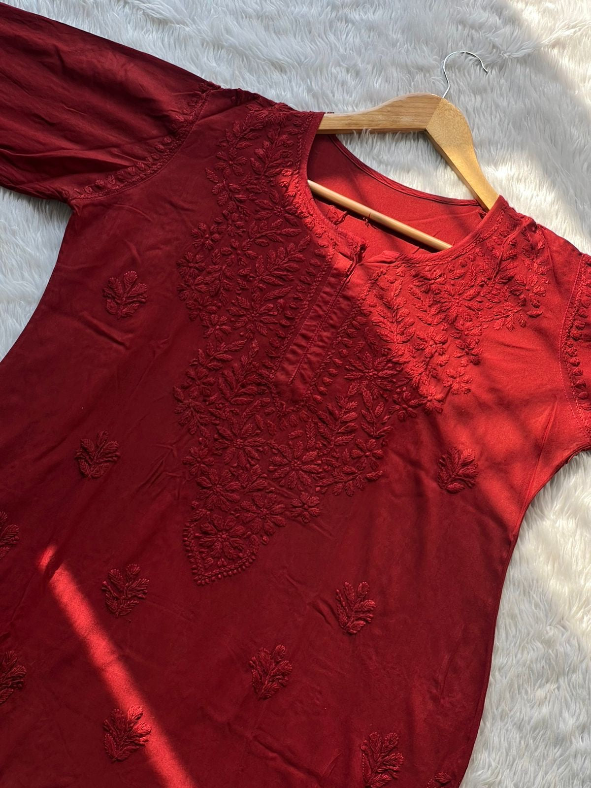 Luxe Rayon Adorned Kurti