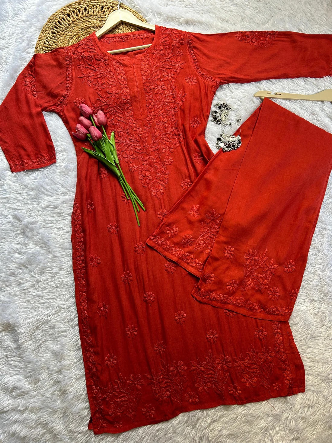 Noor Special Soft Rayon 2-Piece Kurta Plazo Combo – Soft & Comfort