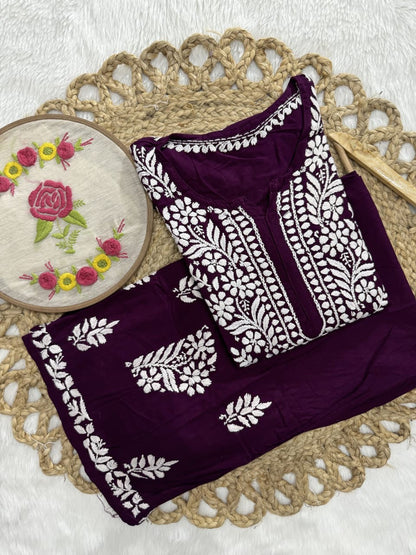 Rayon Trending Chikankari combo