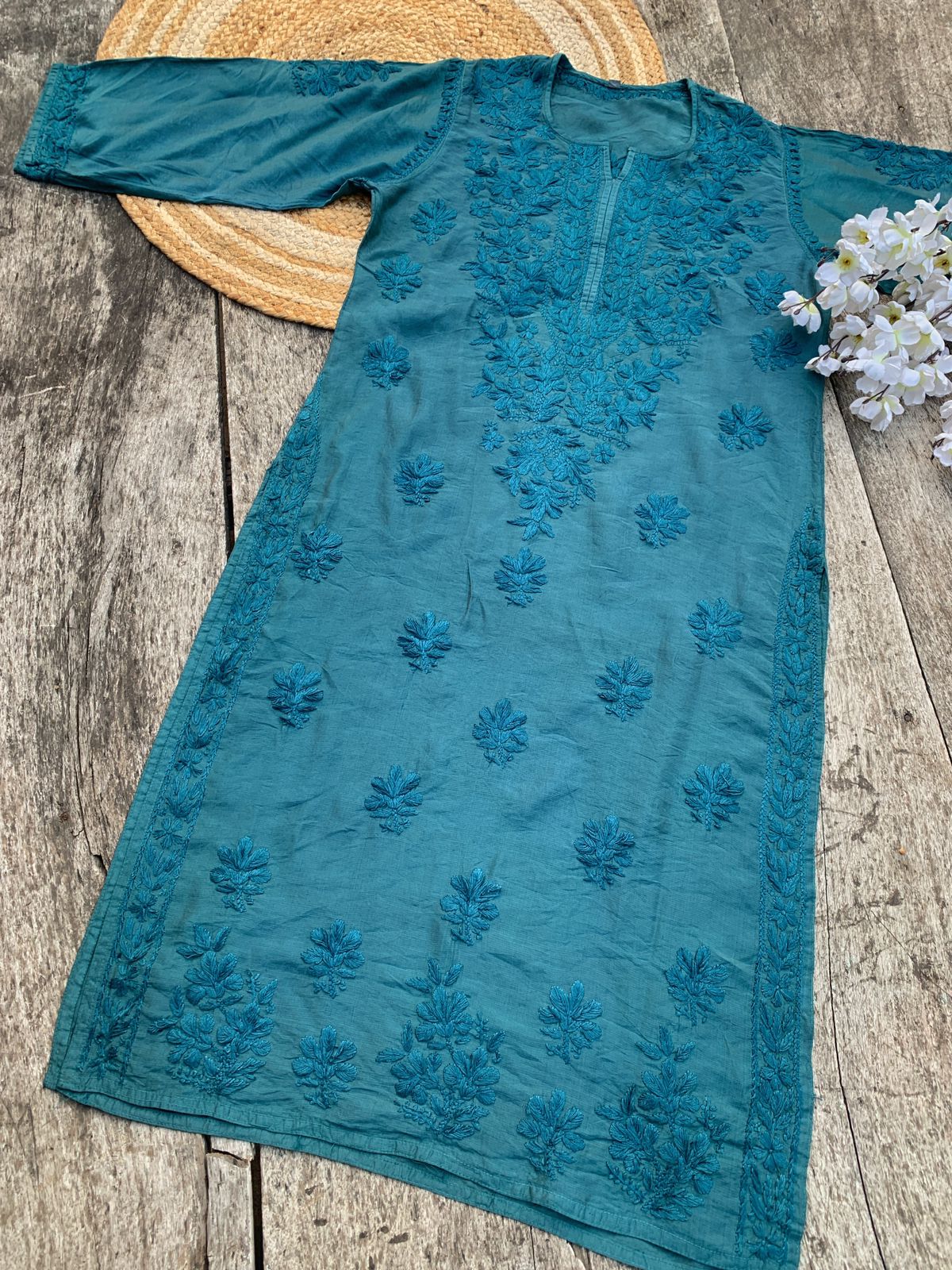 BOGO Tone to Tone Chanderi x2 long Kurtis