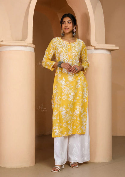 Riwayat Soft Mul Mul Kurtis with Gentle Floral Prints