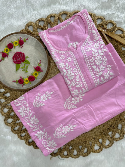 Rayon New Concept Chikankari combo ( Hand Embroidered )