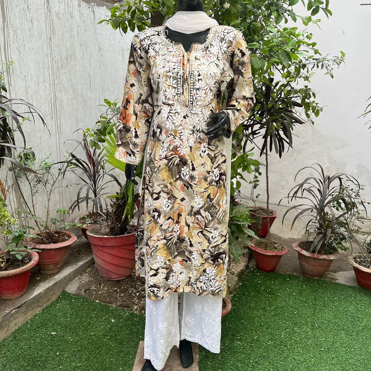 Straight fit rayon kurta