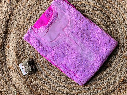 Pure Handworked Viscose ombre Kurti