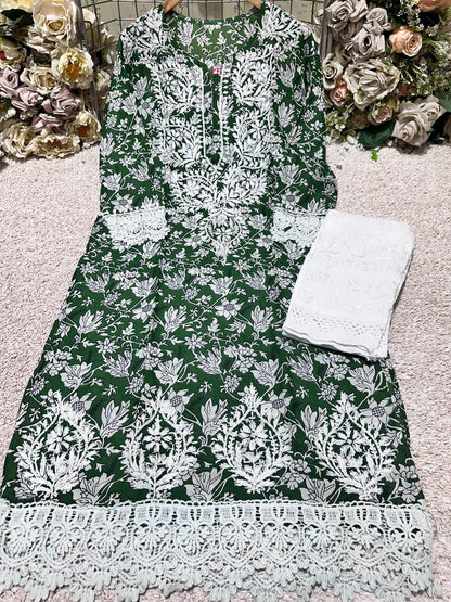 Floral Printed Mul Mul Kurti ( restock )