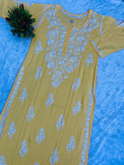 Noor chikan modal kurta