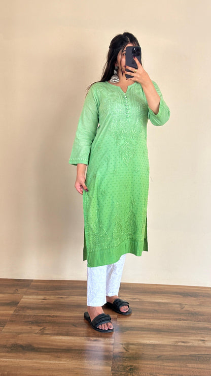 Ombre Dyed Dobby cotton Kurtis