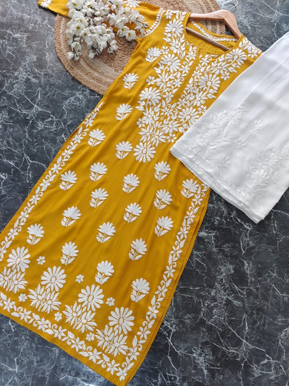 Beautiful chikankari Modal Kurta