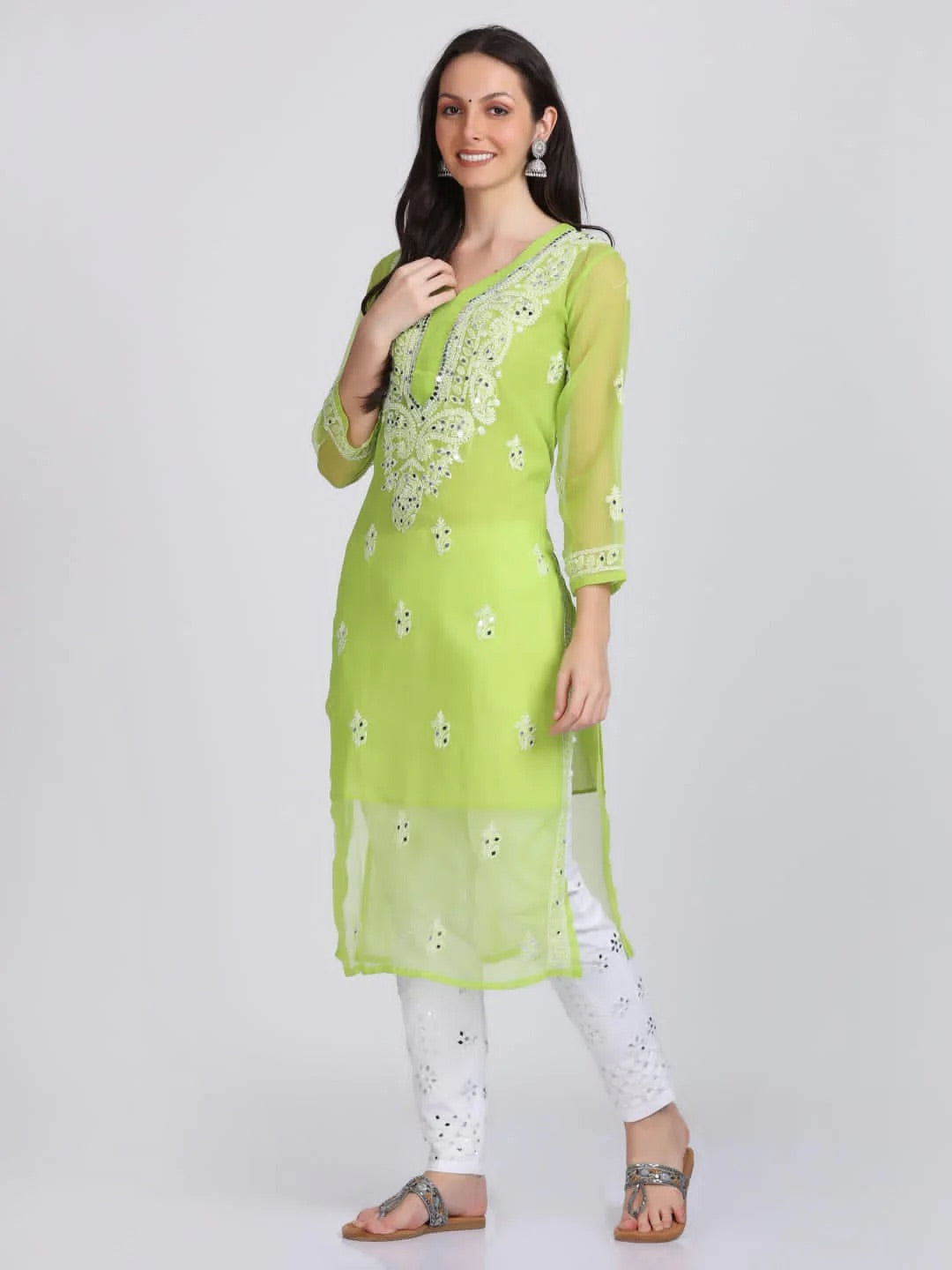 Trending Mirror Kurtis with Matching Inner🌸