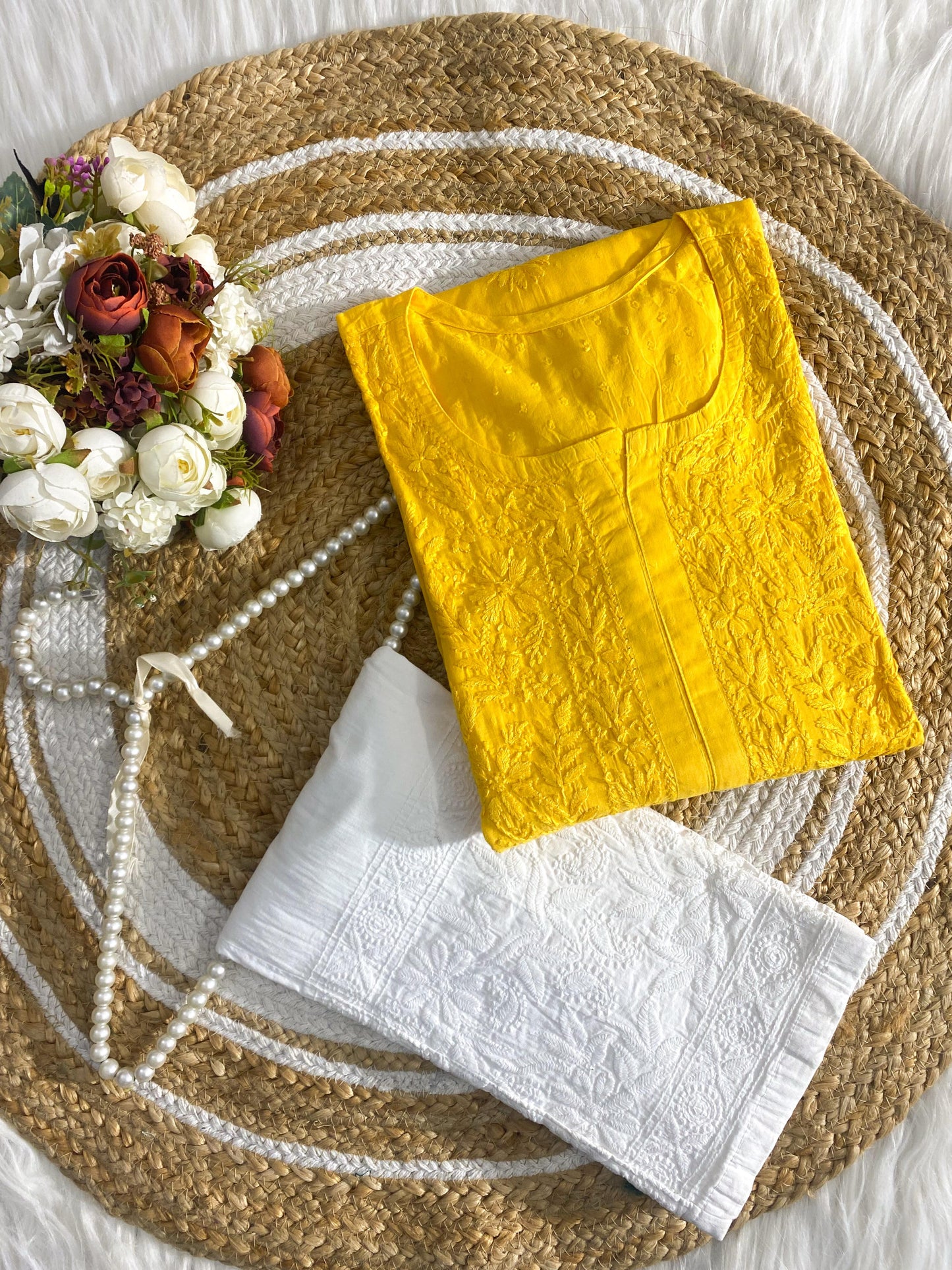 Handcrafted Floral Soft & Comfy Co-ord Set