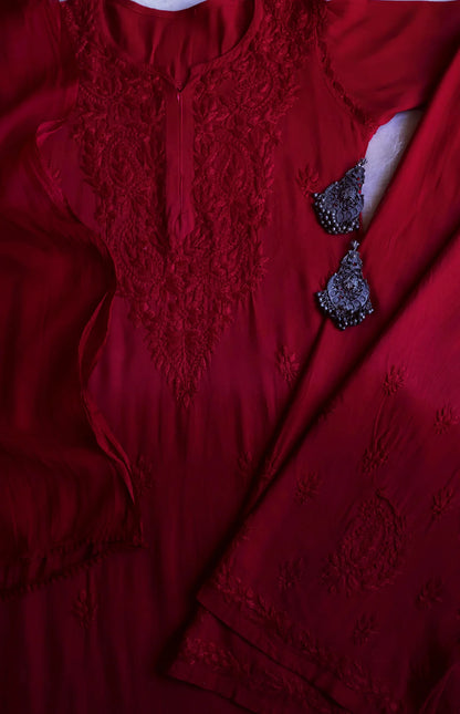 3pc Noor Soft Rayon Ombre Set with dupatta and plazo