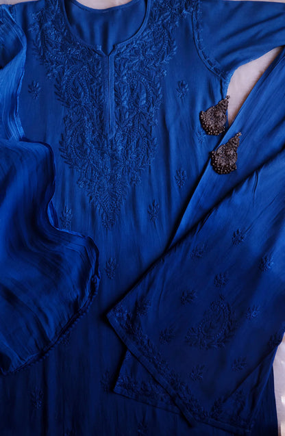 3pc Noor Soft Rayon Ombre Set with dupatta and plazo