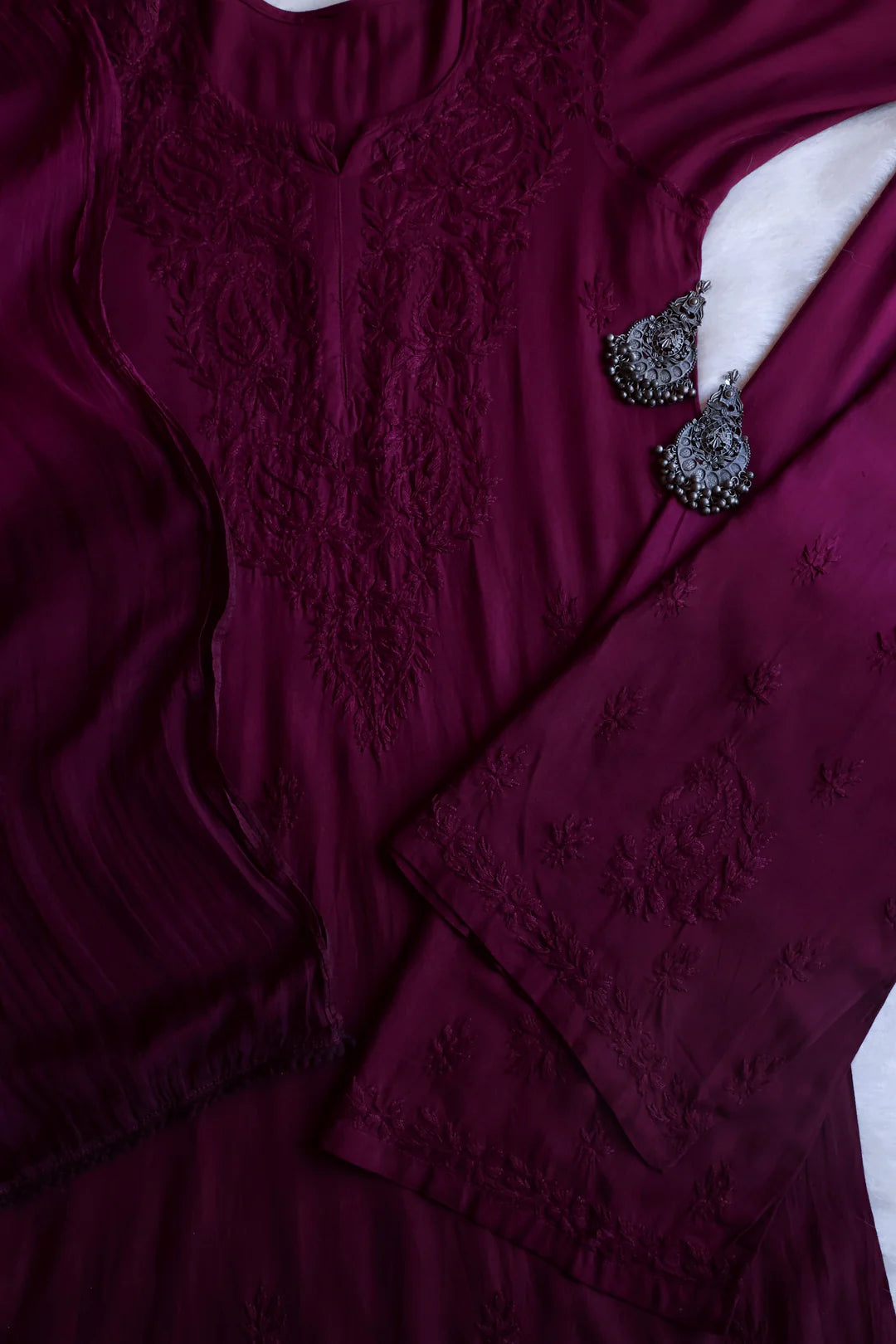 3pc Noor Soft Rayon Ombre Set with dupatta and plazo