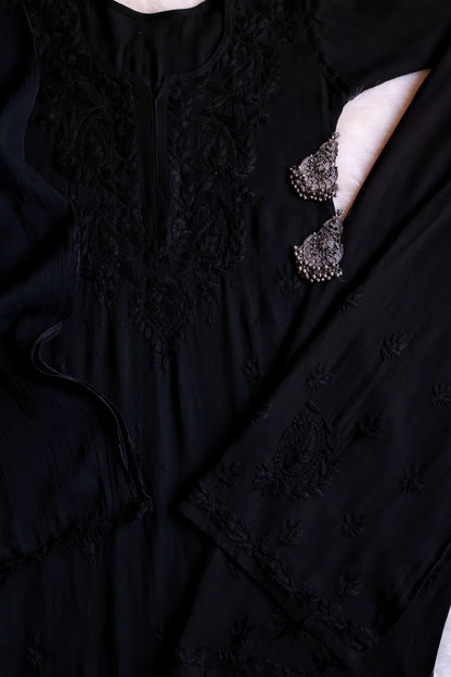 3pc Noor Soft Rayon Ombre Set with dupatta and plazo