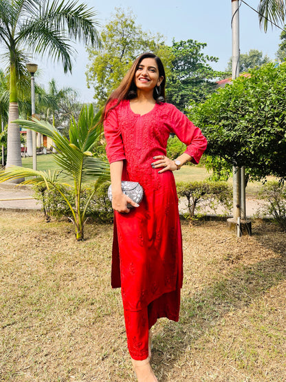 Rayon Soft & Comfy Ombre 2pc kurta palazo set