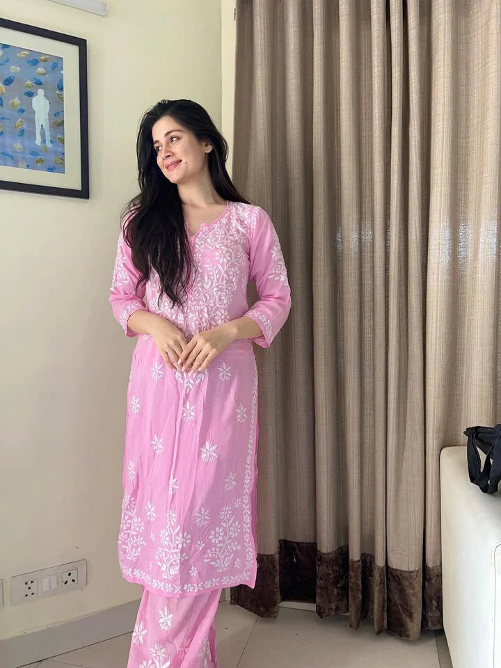 Noor Special 2pc Soft Kurta Palazzo Set