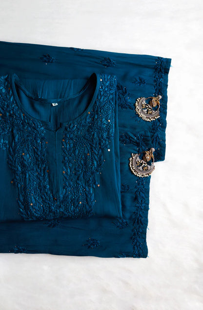 3pc Zara Handmade with Muqaish Soft  Rayon Set