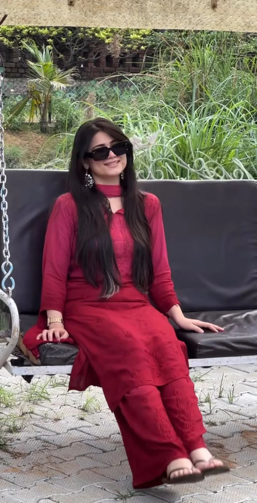 3pc Noor Soft Rayon Ombre Set with dupatta and plazo