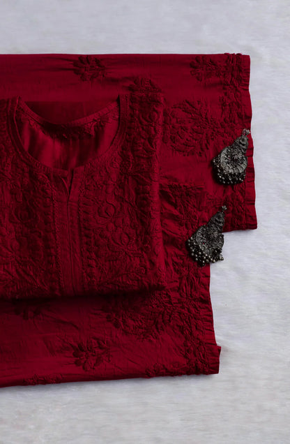 Zoya Soft Chikankari 2 Piece Kurta Set