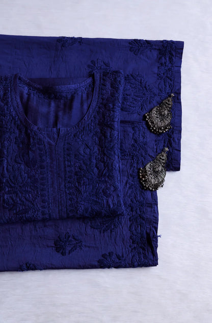 Zoya Soft Chikankari 2 Piece Kurta Set