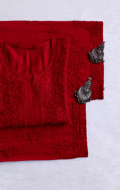 Zoya Soft Chikankari 2 Piece Kurta Set