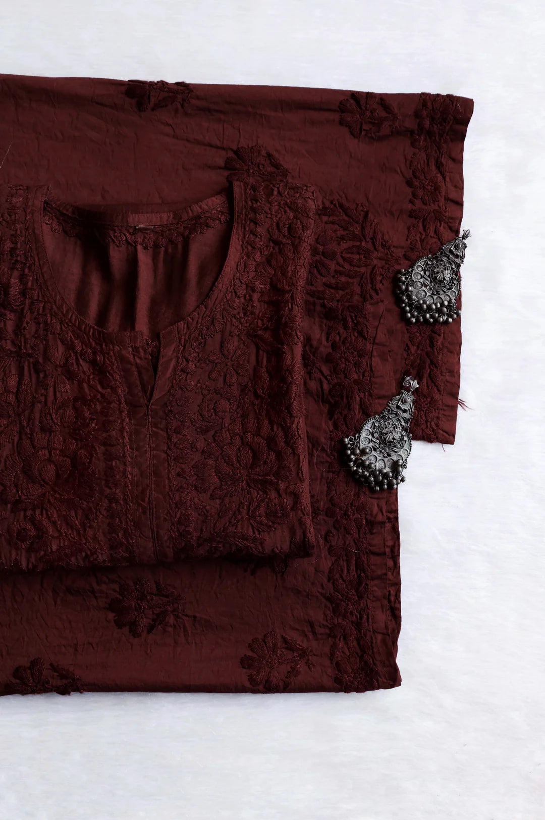 Zoya Soft Chikankari 2 Piece Kurta Set