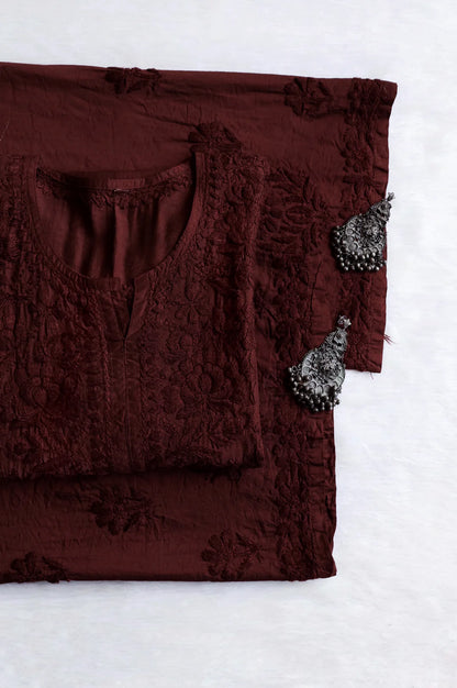 Zoya Soft Chikankari 2 Piece Kurta Set