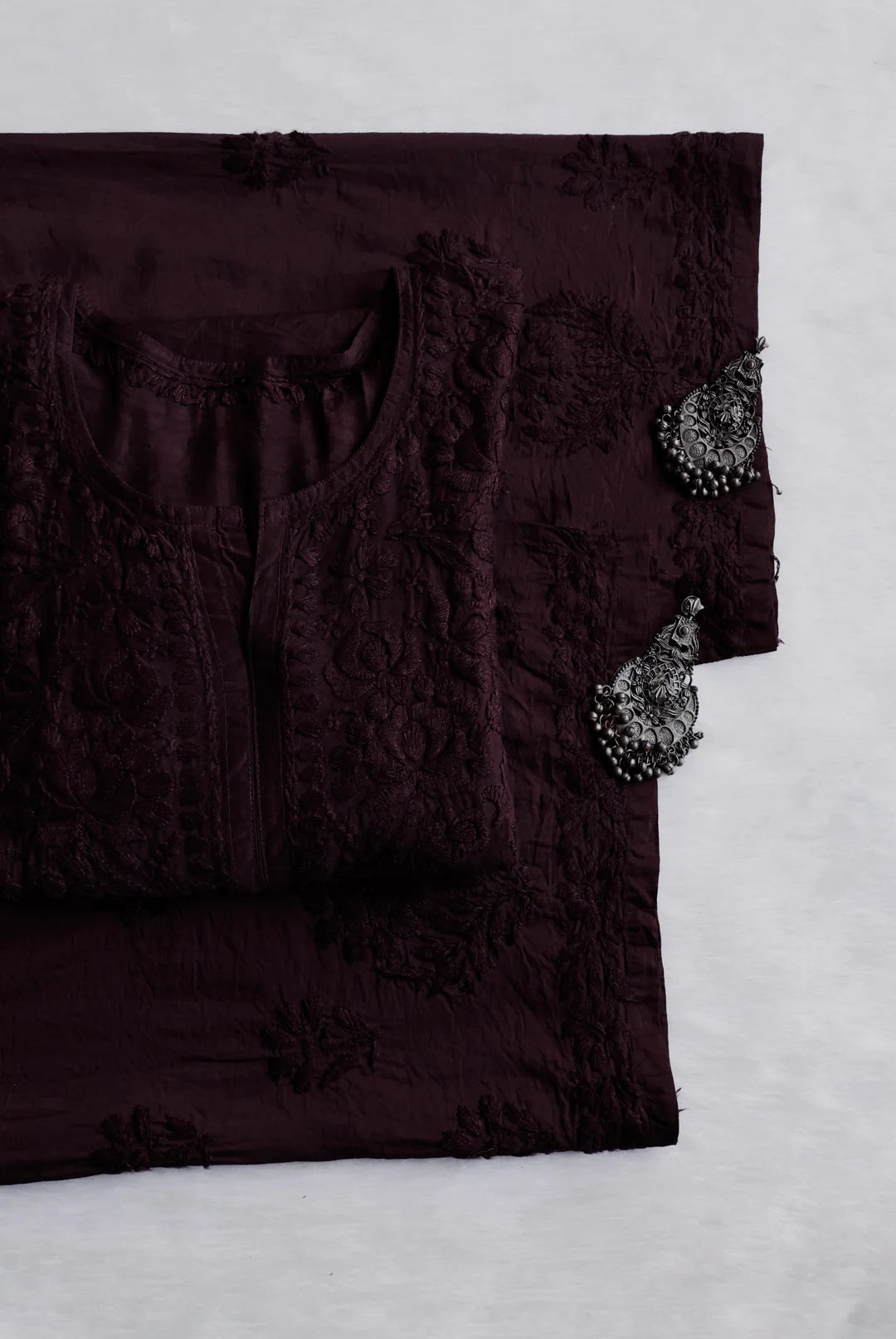 Zoya Soft Chikankari 2 Piece Kurta Set
