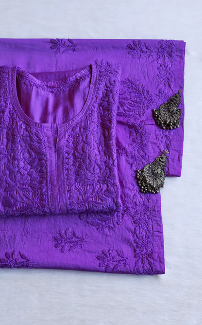 Zoya Soft Chikankari 2 Piece Kurta Set