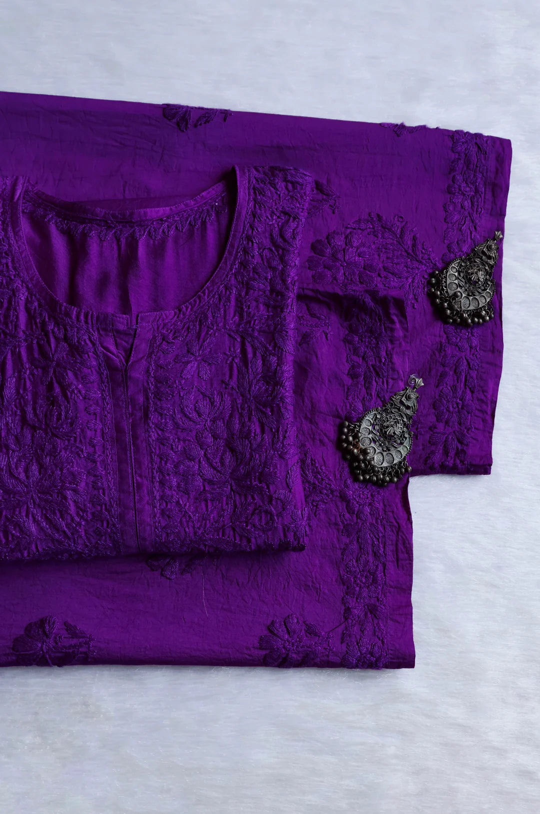 Zoya Soft Chikankari 2 Piece Kurta Set