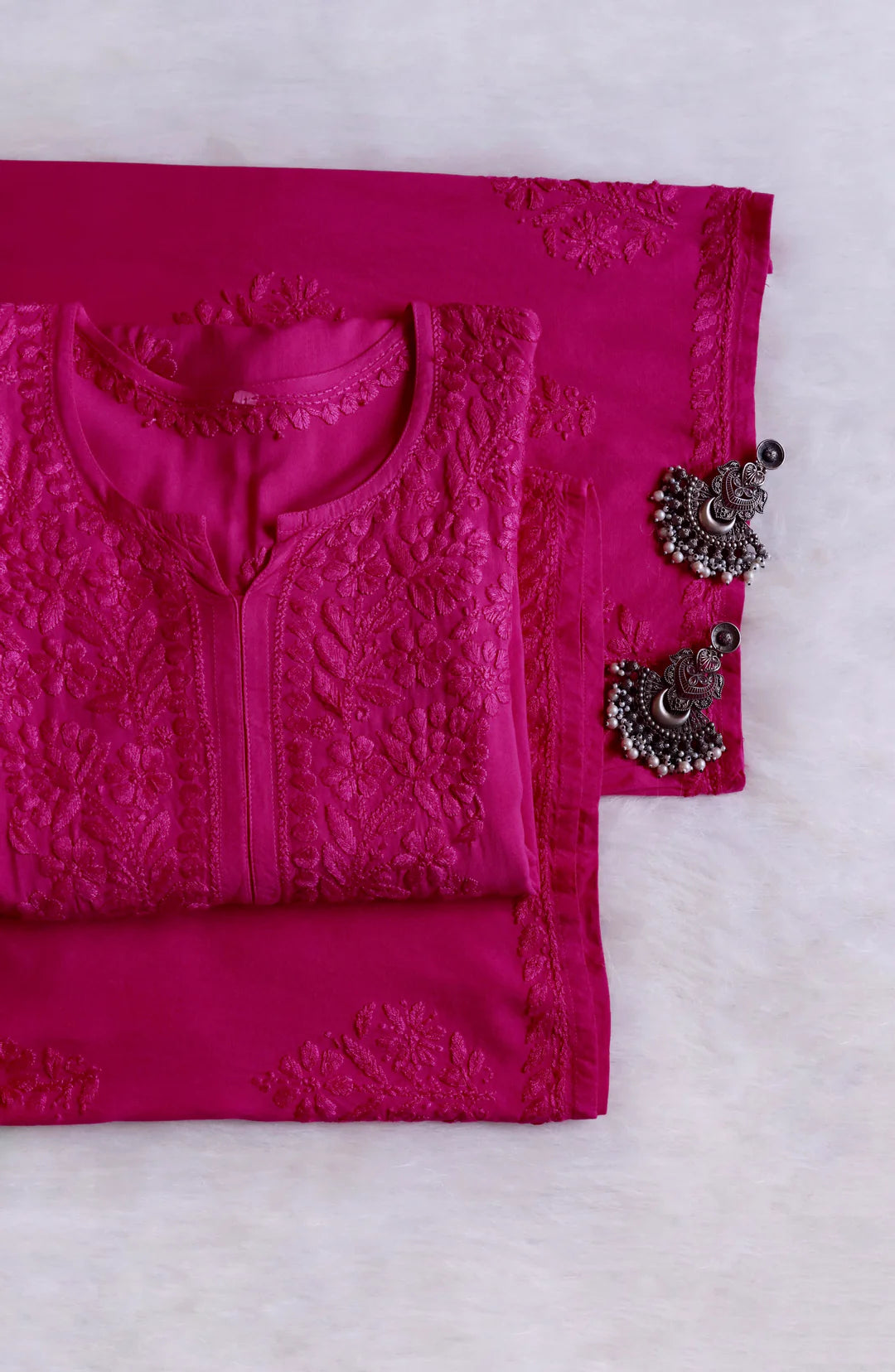 Zoya Soft Chikankari 2 Piece Kurta Set