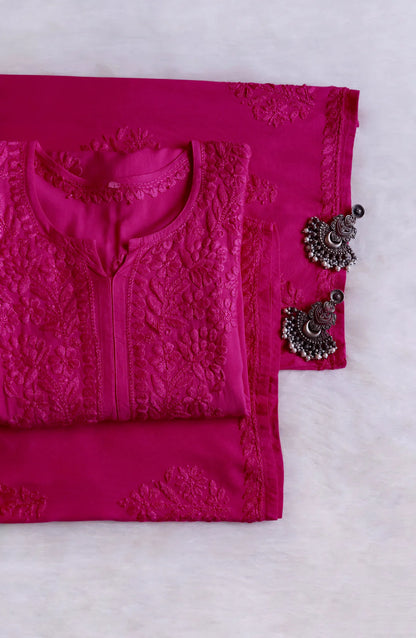 Zoya Soft Chikankari 2 Piece Kurta Set