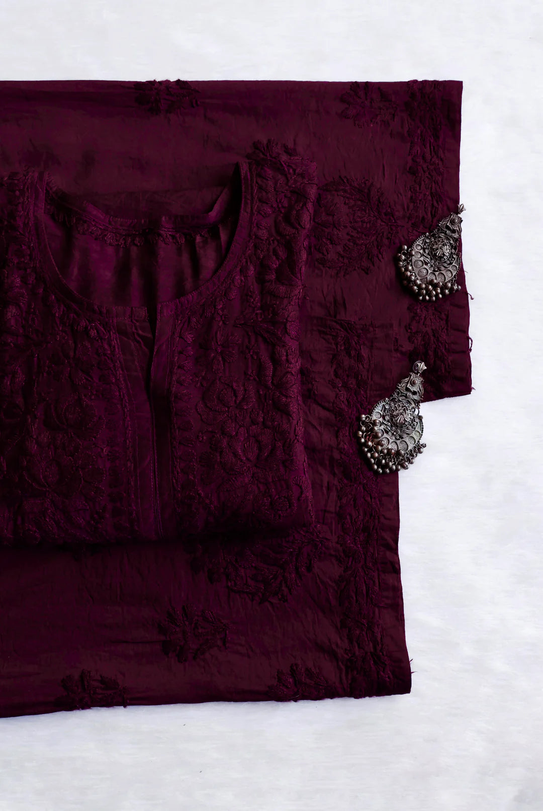 Zoya Soft Chikankari 2 Piece Kurta Set