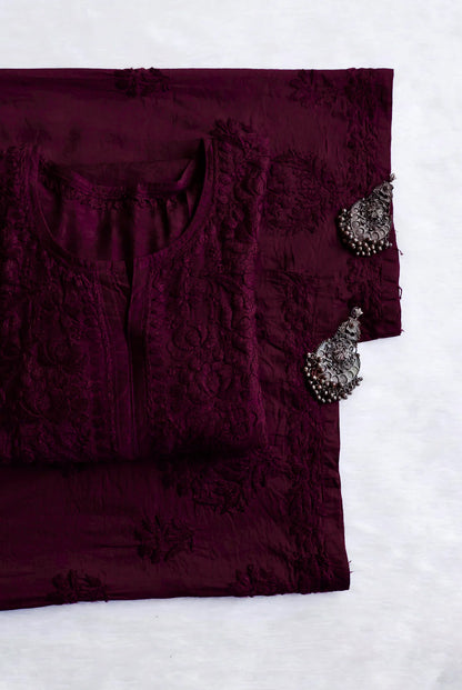 Zoya Soft Chikankari 2 Piece Kurta Set