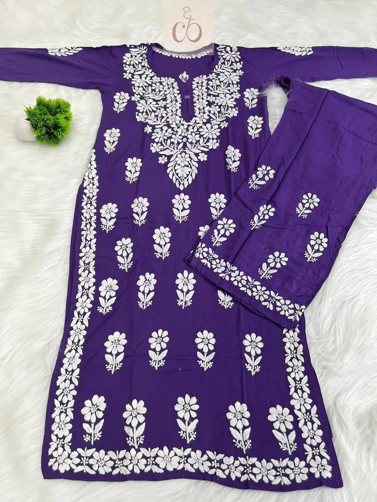 Summer Modal Set Soft & Comfy - Chikankari Officialchikan kurti lucknowi chikankari chikankarikurti best kurti kurtis for summer lakhnawi chikan 