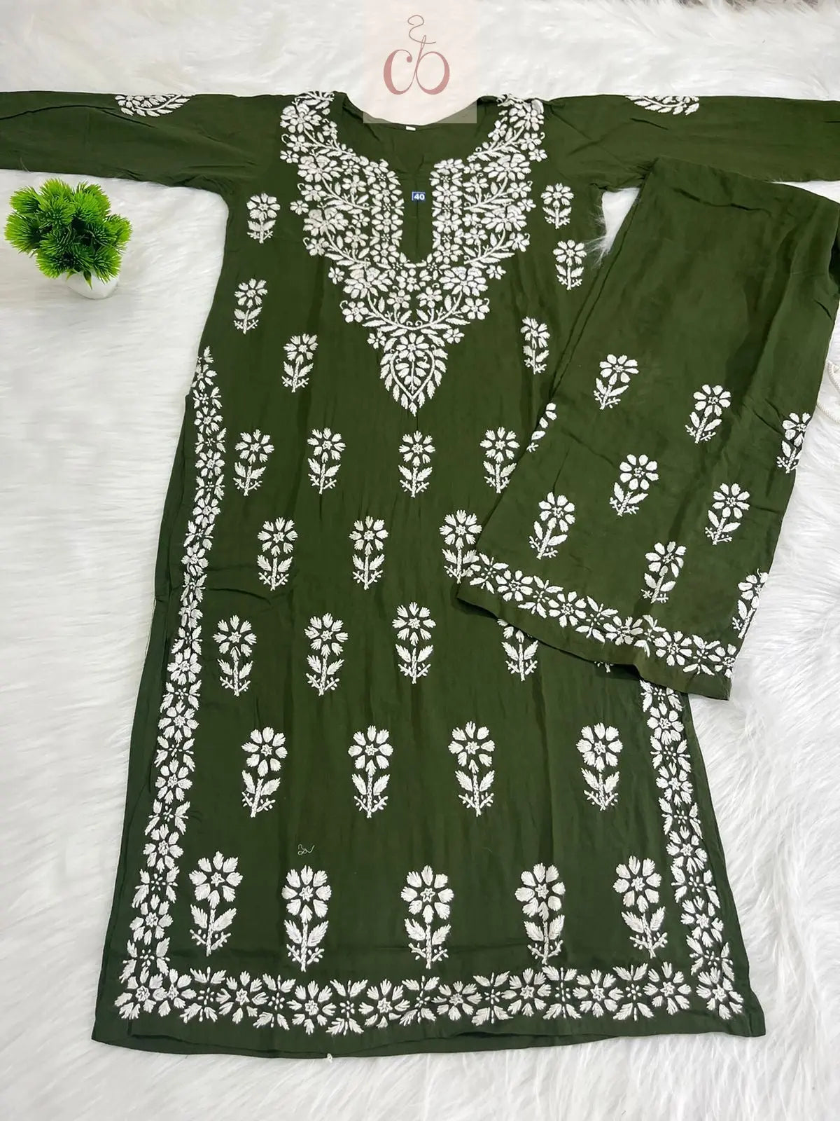 Summer Modal Set Soft & Comfy - Chikankari Officialchikan kurti lucknowi chikankari chikankarikurti best kurti kurtis for summer lakhnawi chikan 