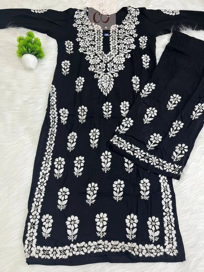 Summer Modal Set Soft & Comfy - Chikankari Officialchikan kurti lucknowi chikankari chikankarikurti best kurti kurtis for summer lakhnawi chikan 