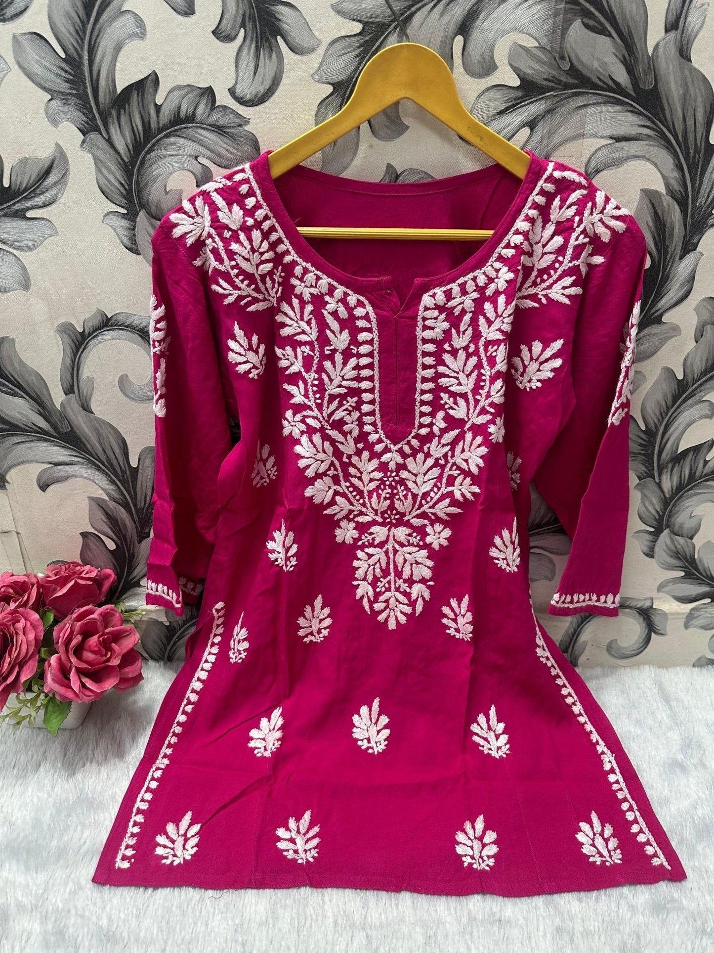 Chikankari Daily wear / College wear Short top - chikankariofficial