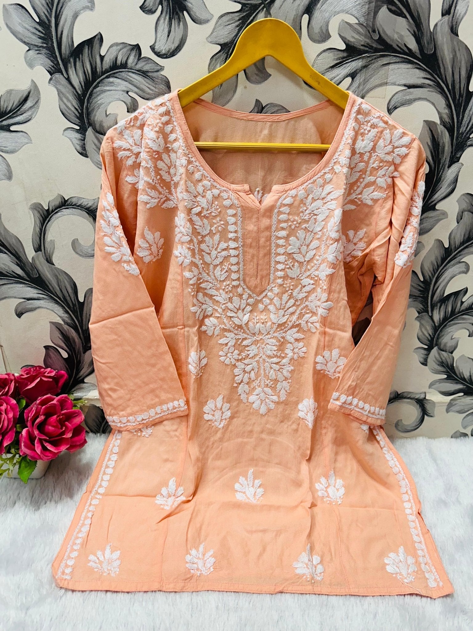 Chikankari Daily wear / College wear Short top - chikankariofficial