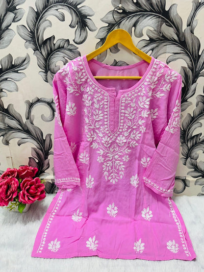 Chikankari Daily wear / College wear Short top - chikankariofficial