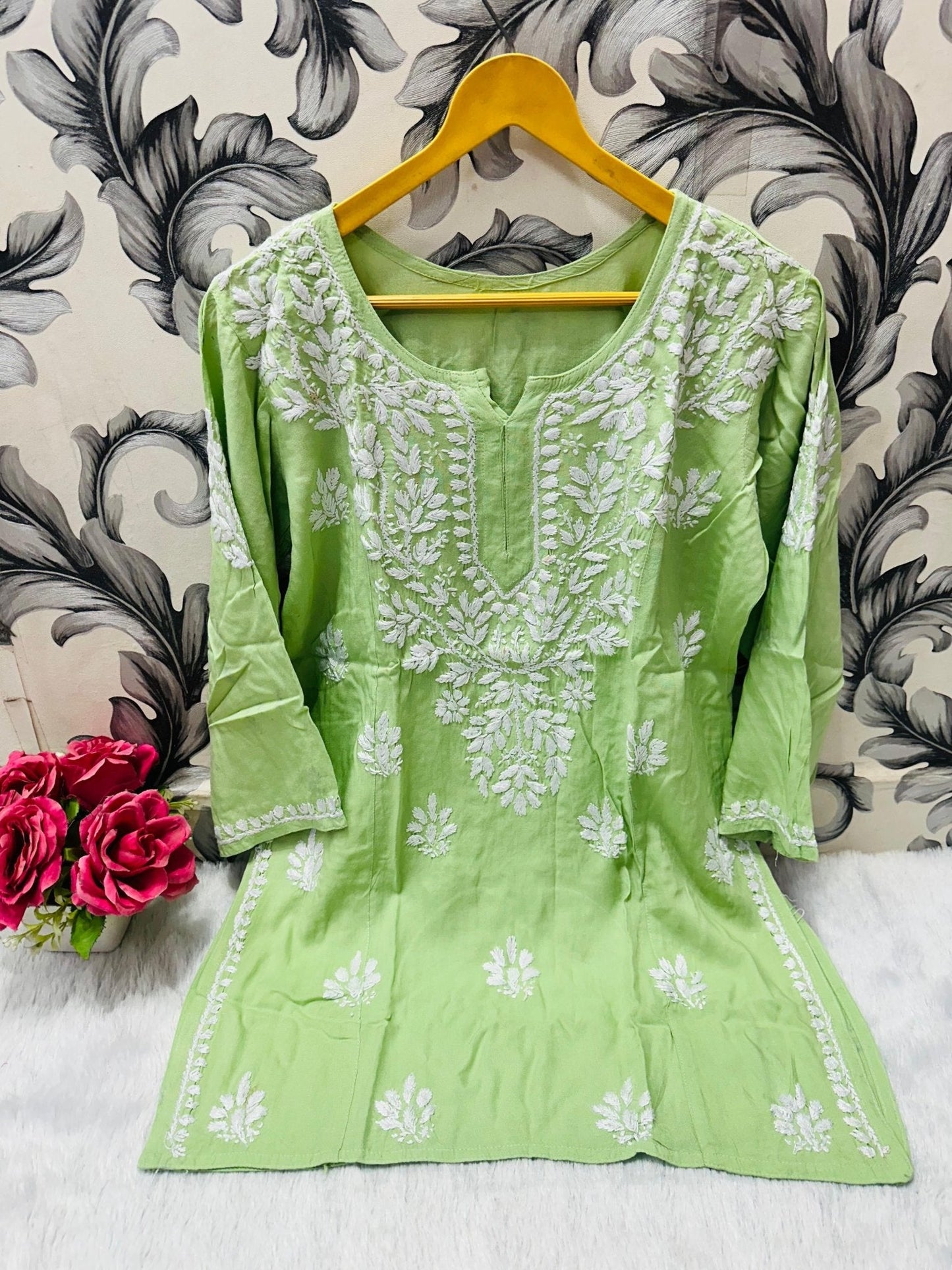 Chikankari Daily wear / College wear Short top - chikankariofficial