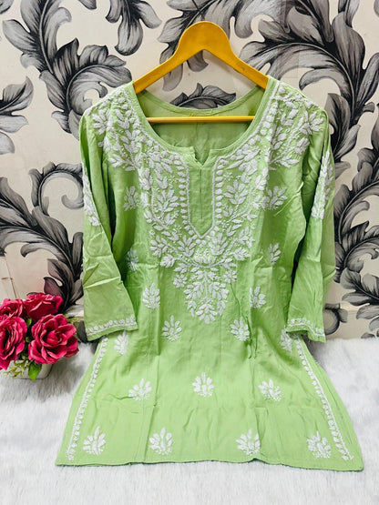 Chikankari Daily wear / College wear Short top - chikankariofficial