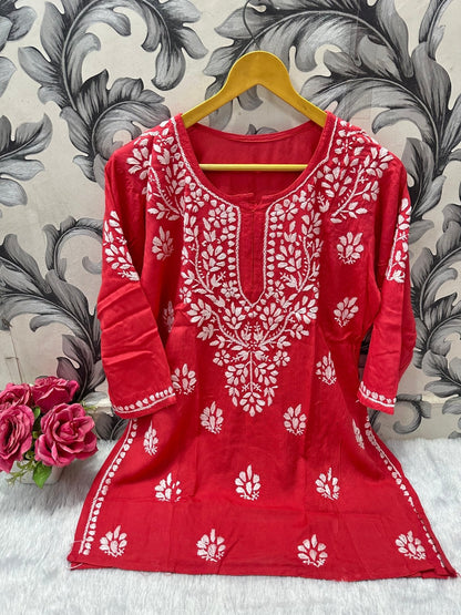 Chikankari Daily wear / College wear Short top - chikankariofficial