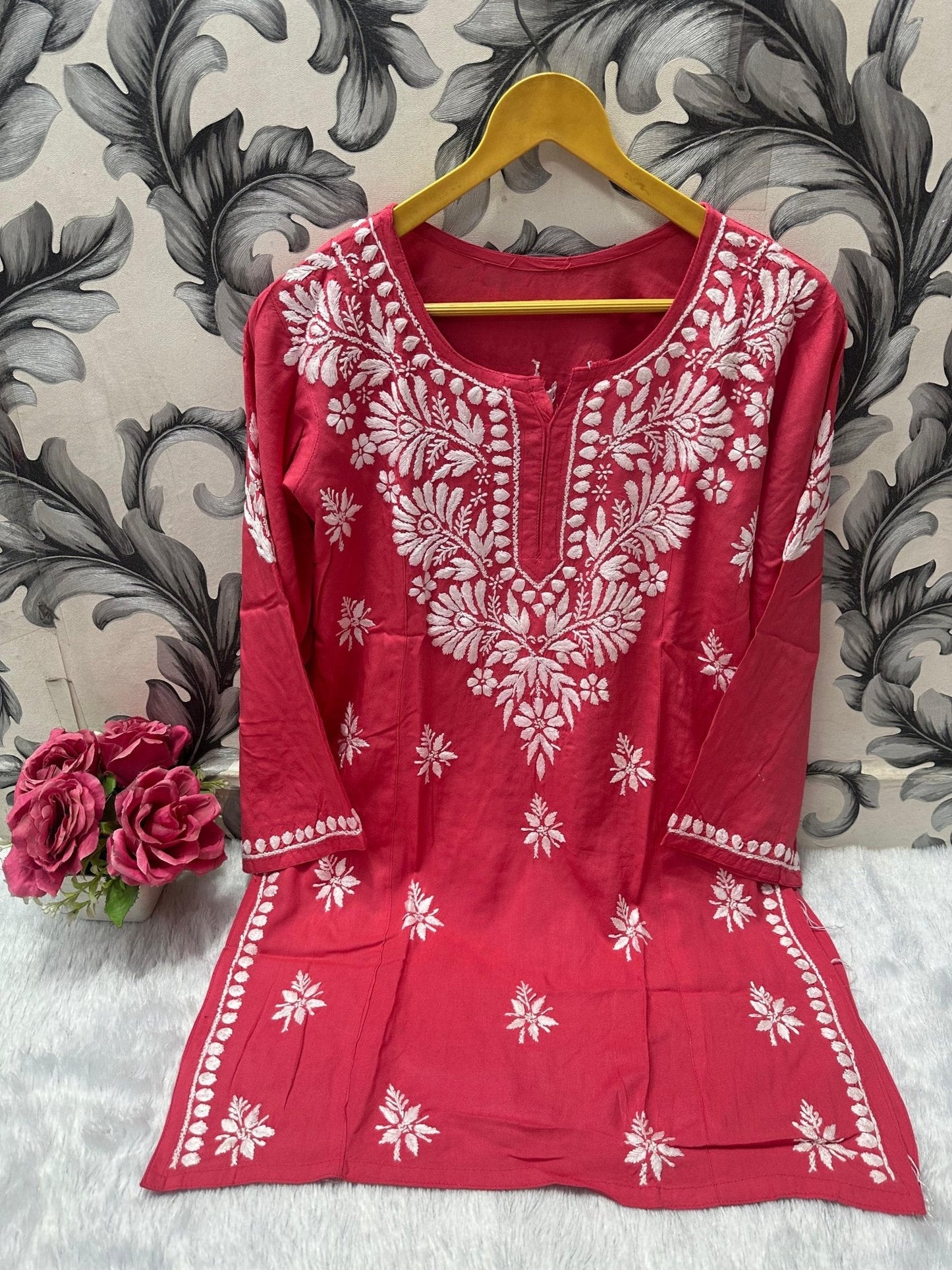 Chikankari Daily wear / College wear Short top - chikankariofficial